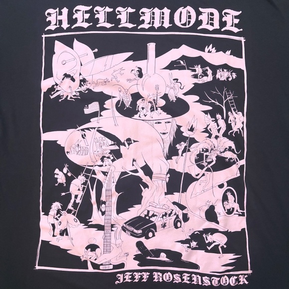 JEFF ROSENSTOCK HELLMODE "Earth Will Survive You" Exclusive Tour T-shirt, XXL - Picture 2 of 9